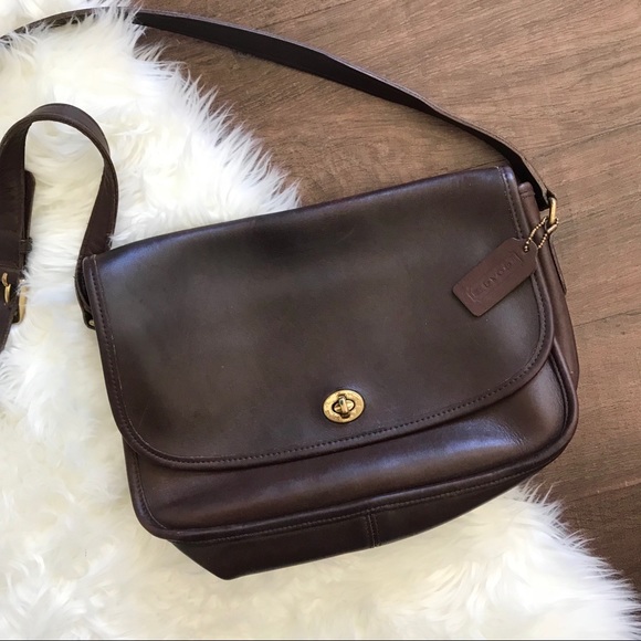 Coach Handbags - Vintage Coach Brown Leather Crossbody